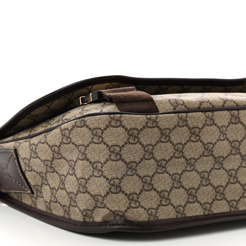 Gucci Gg Plus Medium Double Buckle Flap