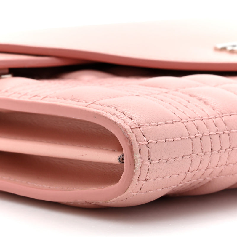 Burberry Lambskin Quilted Wallet With
