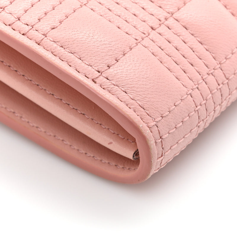 Burberry Lambskin Quilted Wallet With