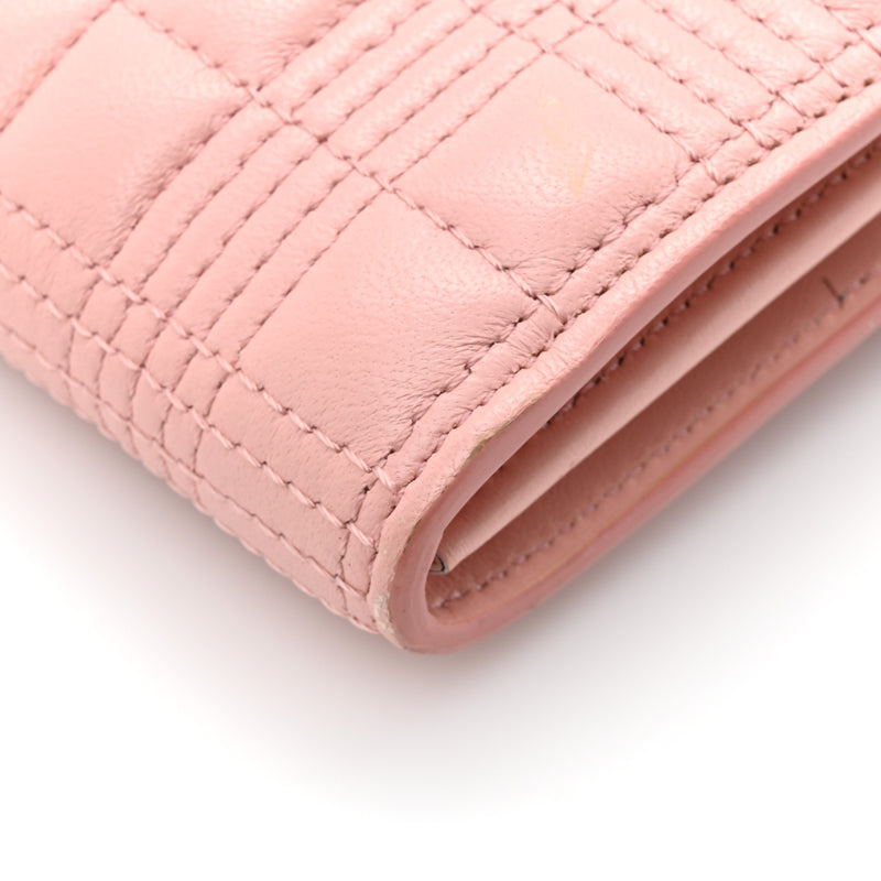 Burberry Lambskin Quilted Wallet With