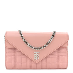 Burberry Lambskin Quilted Wallet With