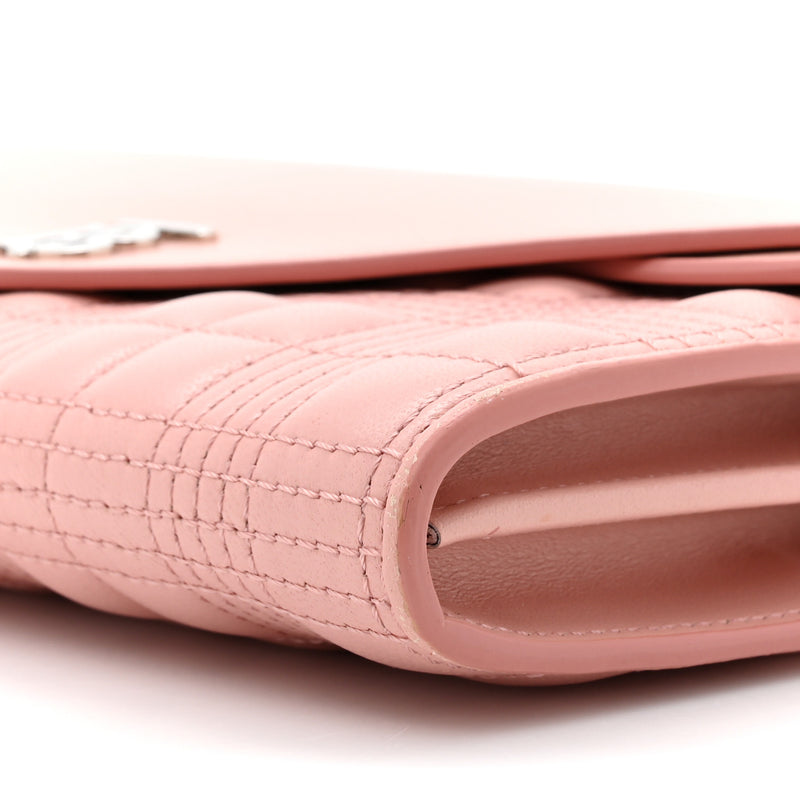 Burberry Lambskin Quilted Wallet With