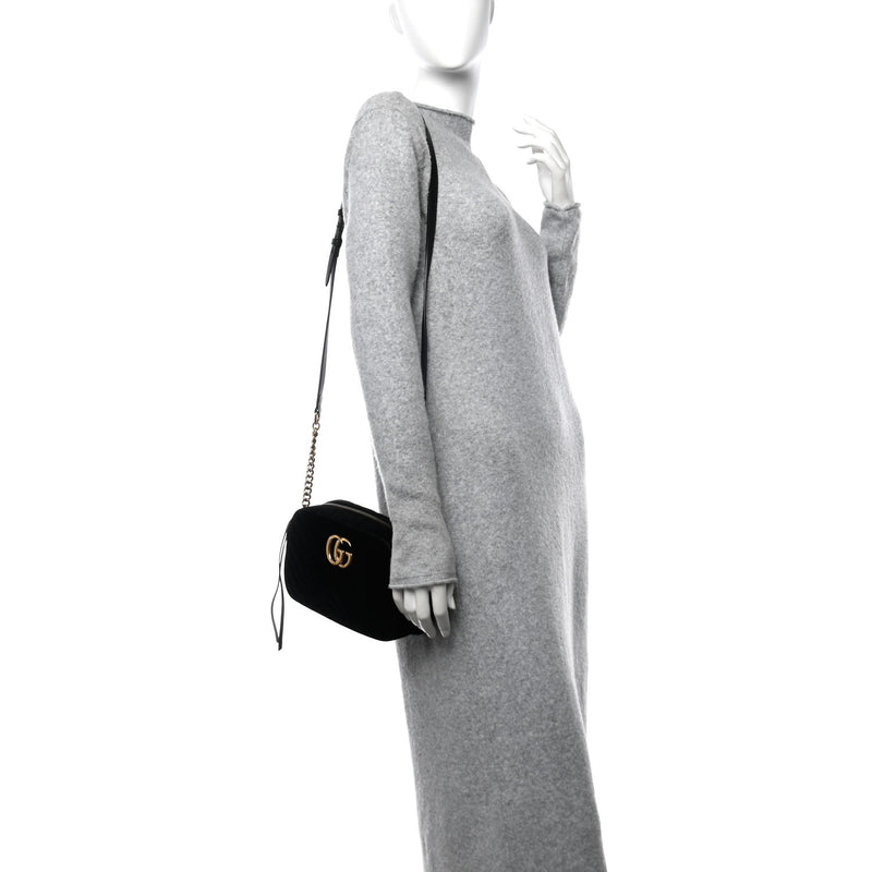 Gucci Velvet Matelasse Small Gg Marmont