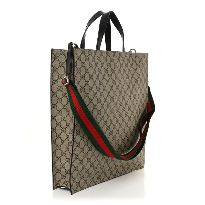 Gucci Soft Gg Supreme Web Vertical Tote