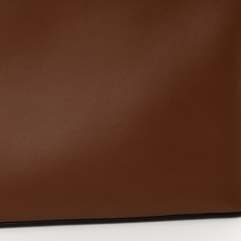 Burberry Calfskin Note Crossbody Bag Tan