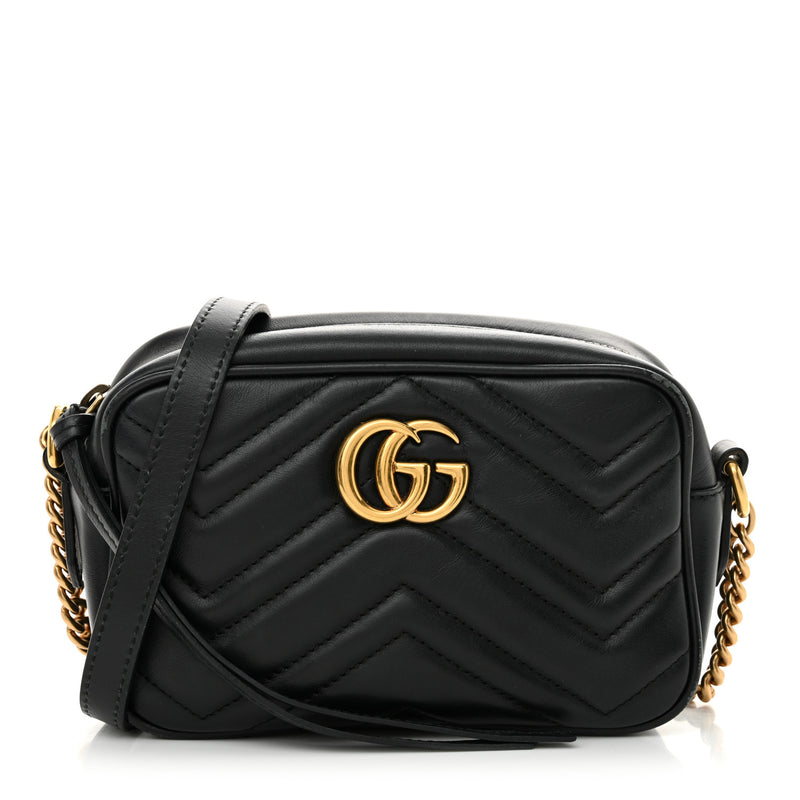 Gucci Calfskin Matelasse Mini Gg Marmont