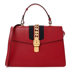 Gucci Calfskin Medium Sylvie Top Handle