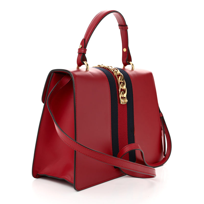 Gucci Calfskin Medium Sylvie Top Handle