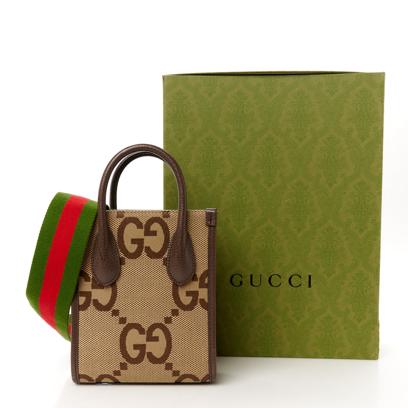 Gucci Jumbo Gg Textured Dollar Calfskin
