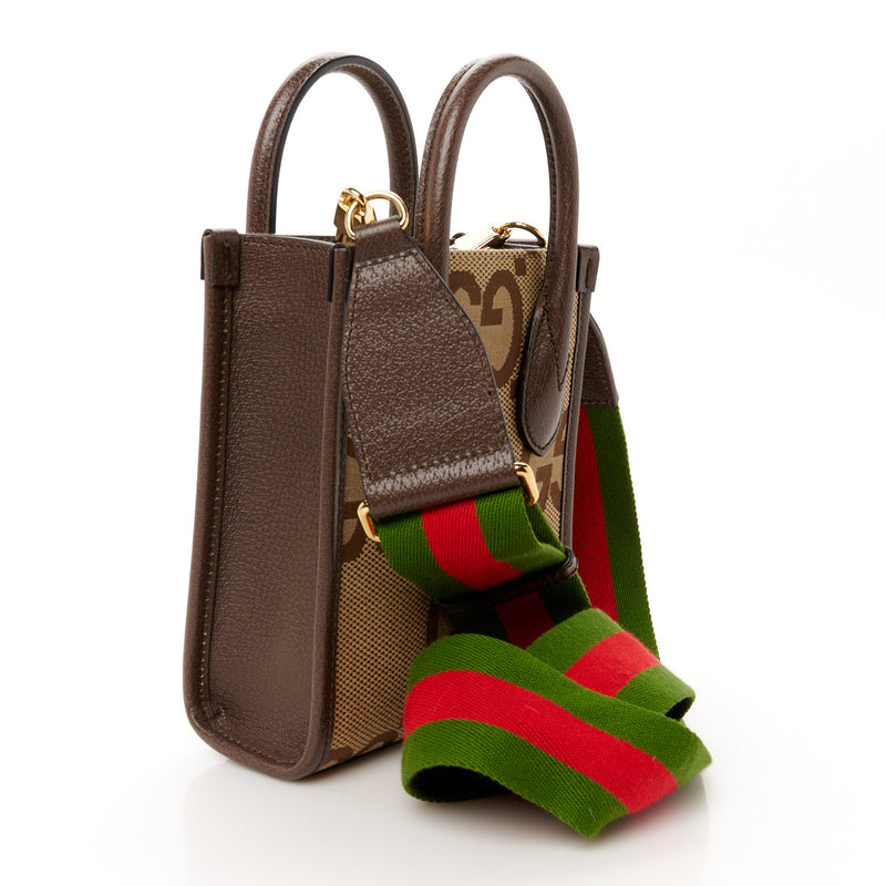 Gucci Jumbo Gg Textured Dollar Calfskin