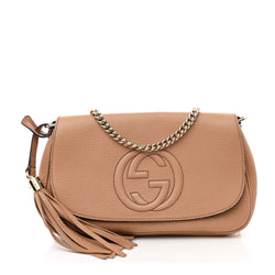 Gucci Pebbled Calfskin Medium Soho Flap
