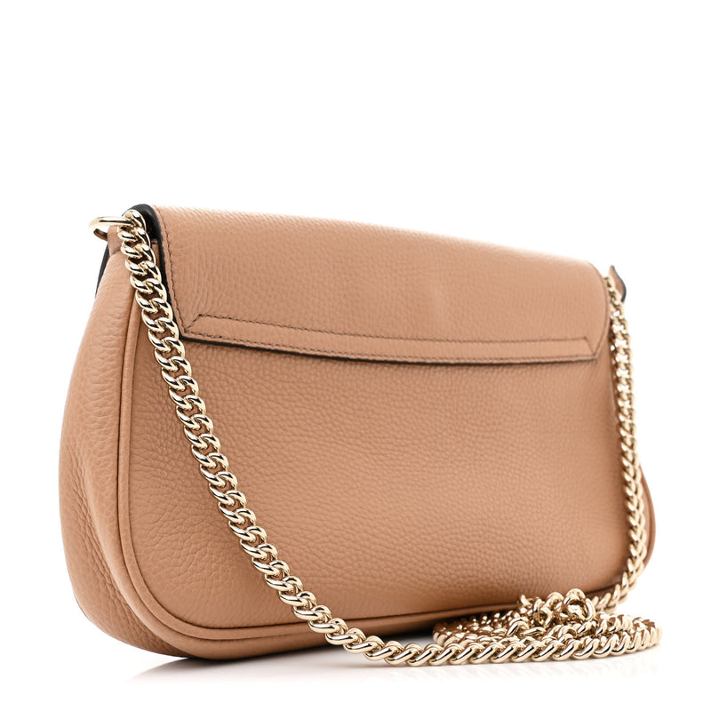 Gucci Pebbled Calfskin Medium Soho Flap