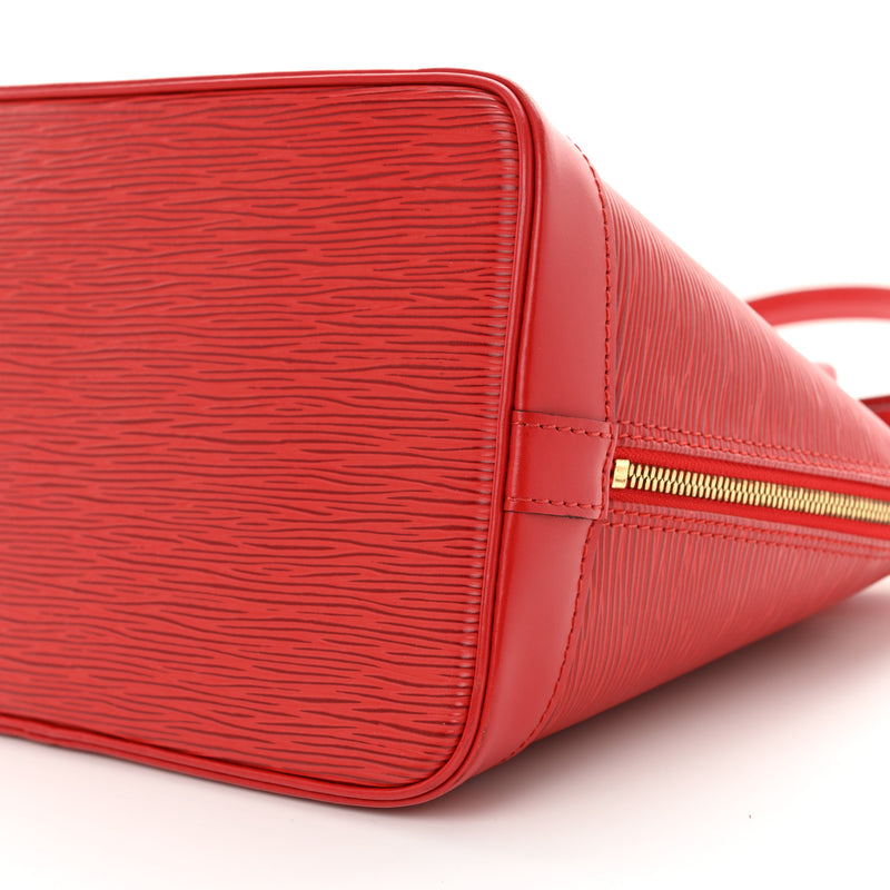 Louis Vuitton Epi Alma Pm Castillan Red