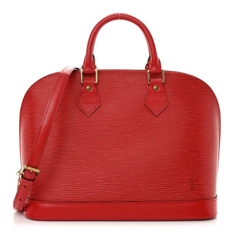 Louis Vuitton Epi Alma Pm Castillan Red