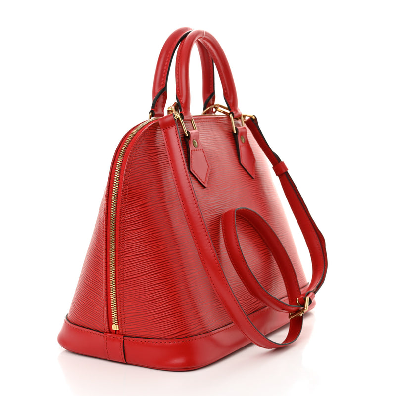 Louis Vuitton Epi Alma Pm Castillan Red