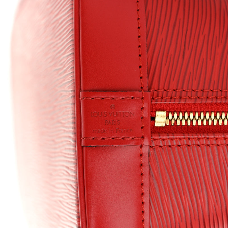 Louis Vuitton Epi Alma Pm Castillan Red