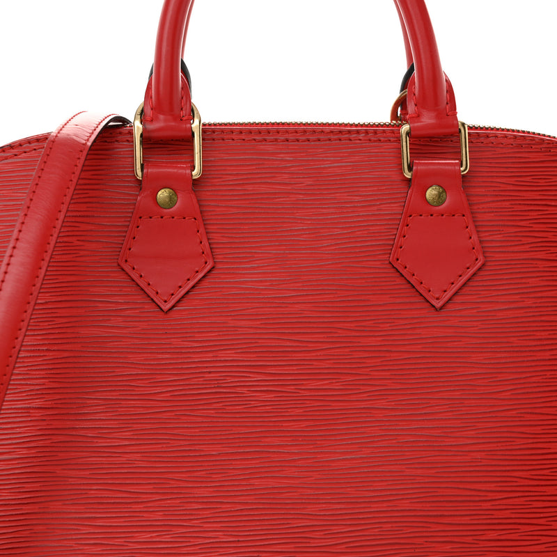 Louis Vuitton Epi Alma Pm Castillan Red