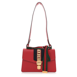 Gucci Calfskin Small Sylvie Shoulder Bag