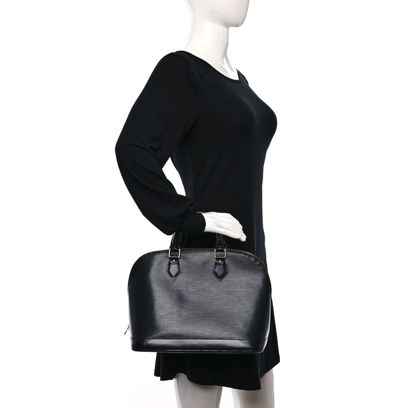 Louis Vuitton Epi Alma Pm Black