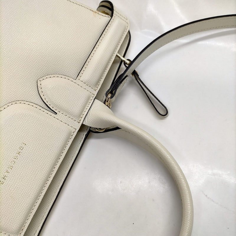 Longchamp Tote Bag White Leather