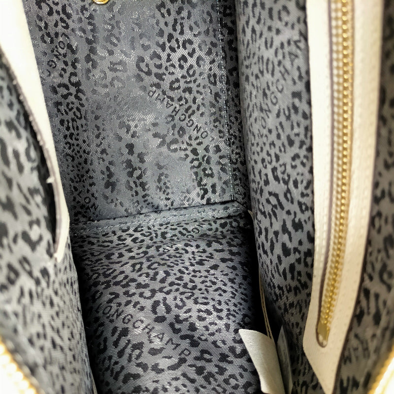 Longchamp Tote Bag White Leather