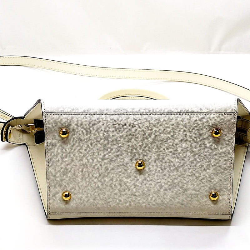 Longchamp Tote Bag White Leather