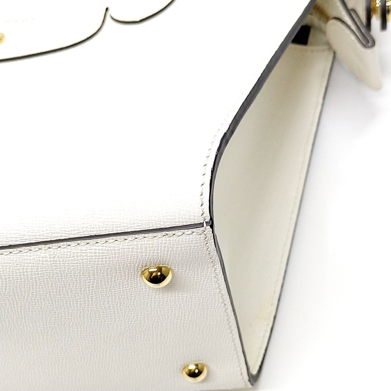 Longchamp Tote Bag White Leather