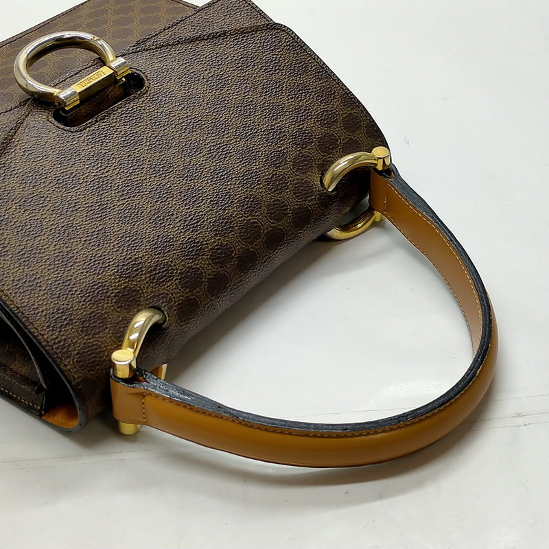 Celine Hand Bag Brown Pvc