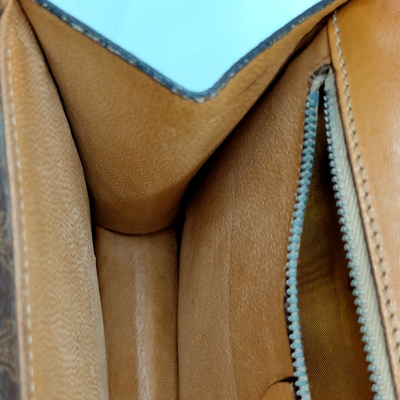 Celine Hand Bag Brown Pvc