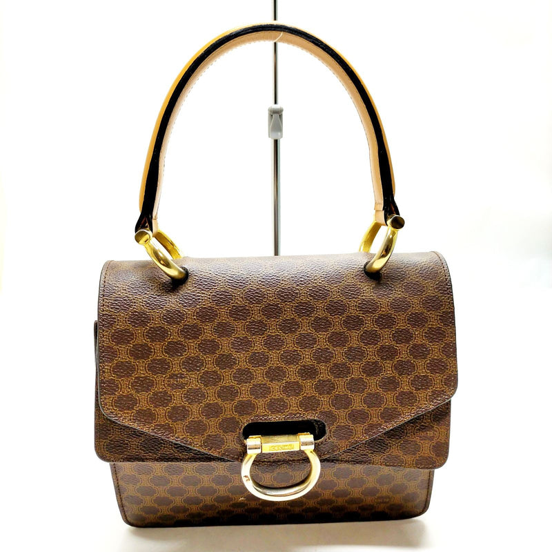 Celine Hand Bag Brown Pvc