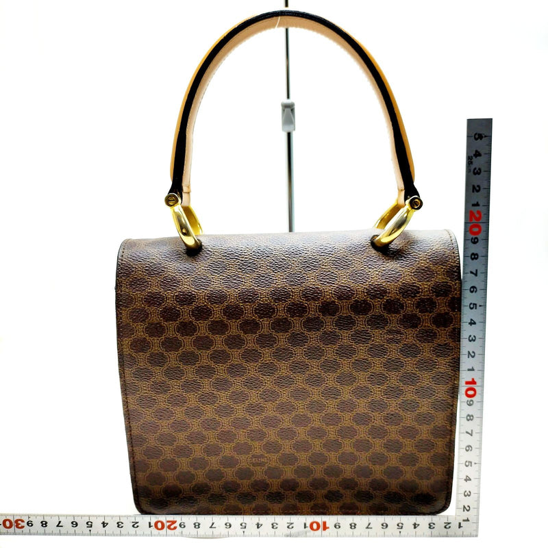 Celine Hand Bag Brown Pvc