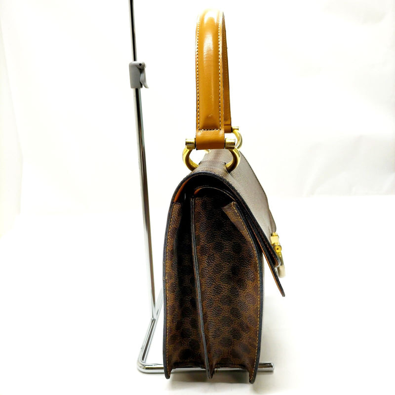 Celine Hand Bag Brown Pvc