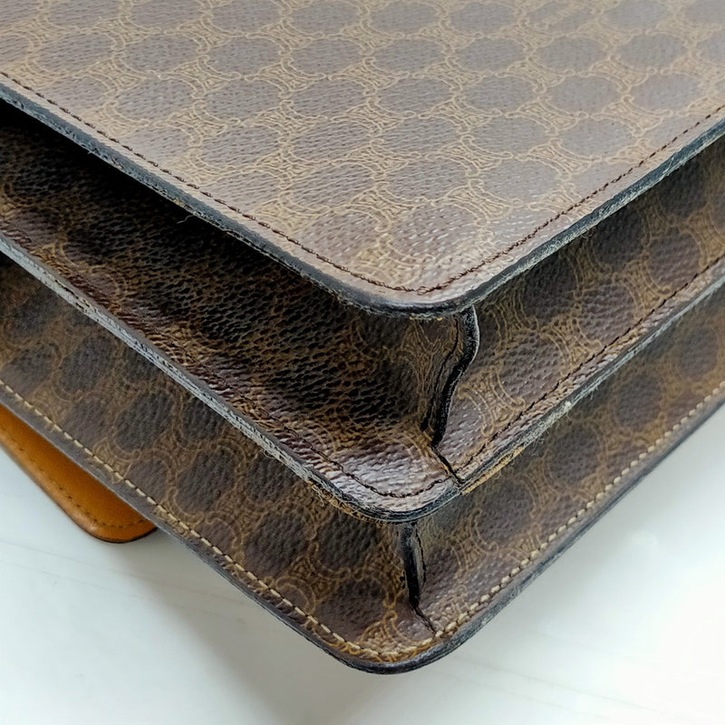 Celine Hand Bag Brown Pvc