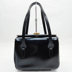 Vintage Gucci Hand Bag Black Leather