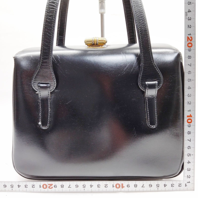 Vintage Gucci Hand Bag Black Leather