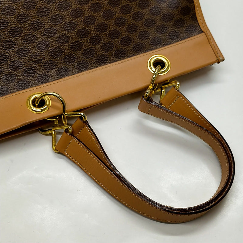 Celine Hand Bag Brown Pvc