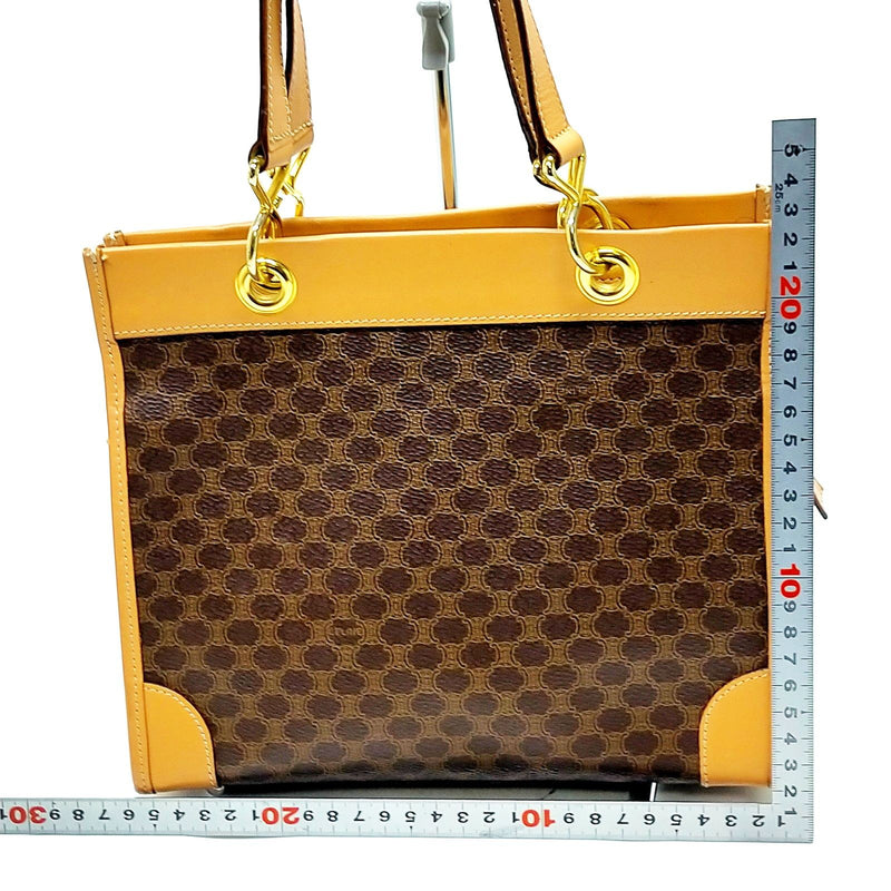 Celine Hand Bag Brown Pvc