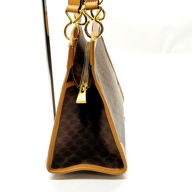 Celine Hand Bag Brown Pvc
