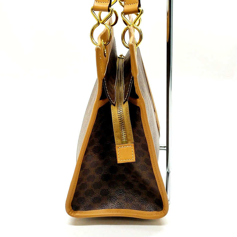 Celine Hand Bag Brown Pvc