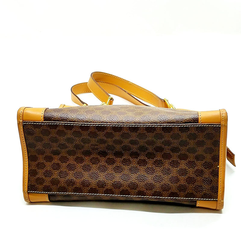 Celine Hand Bag Brown Pvc