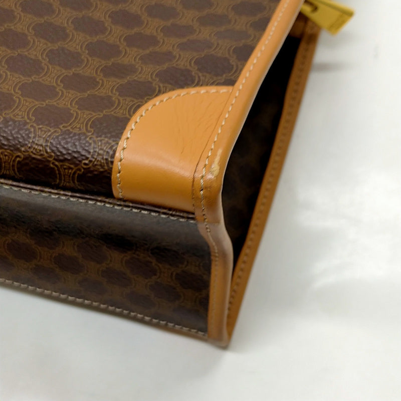 Celine Hand Bag Brown Pvc