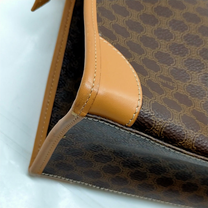 Celine Hand Bag Brown Pvc