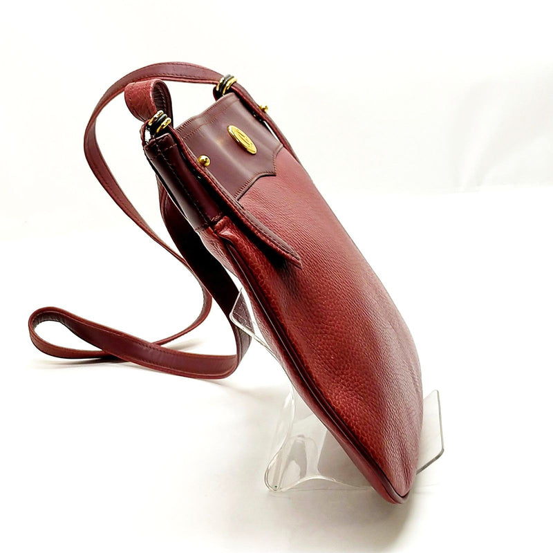 Cartier Shoulder Bag Bordeaux Leather