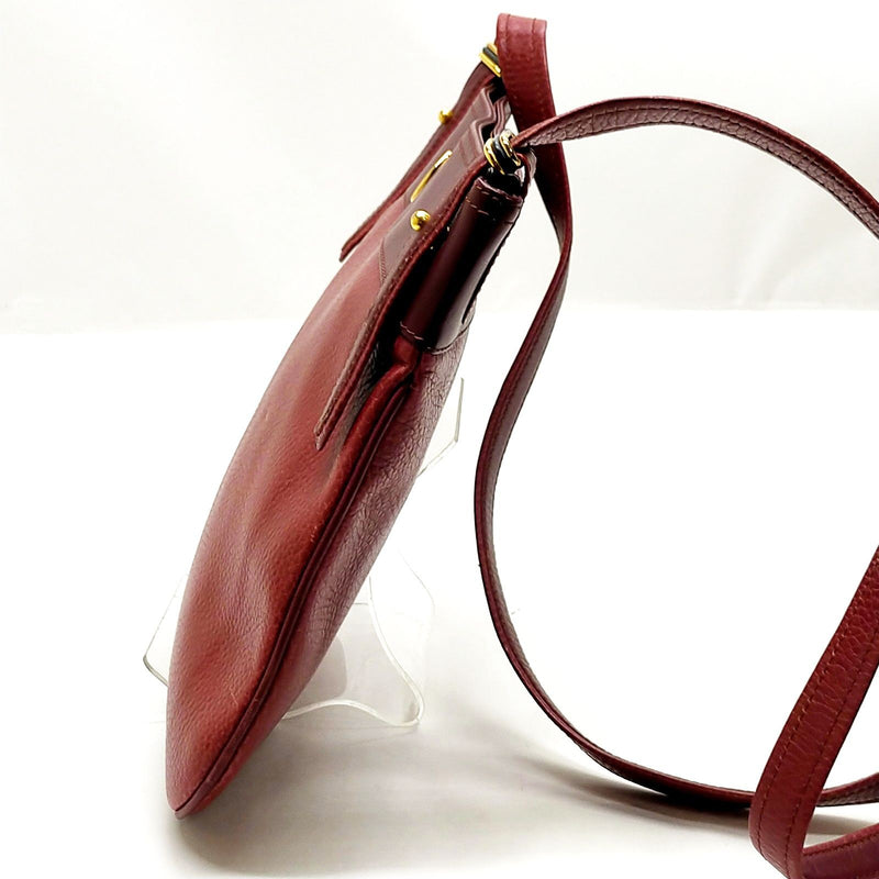 Cartier Shoulder Bag Bordeaux Leather