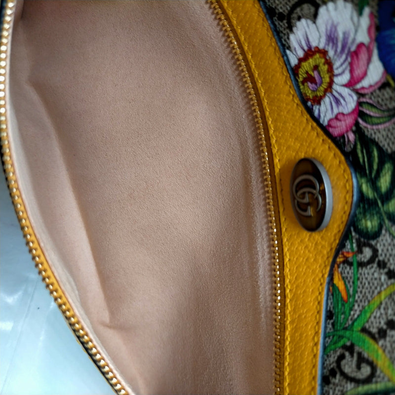 Gucci Clutch Bag Bamboo Brown Pvc