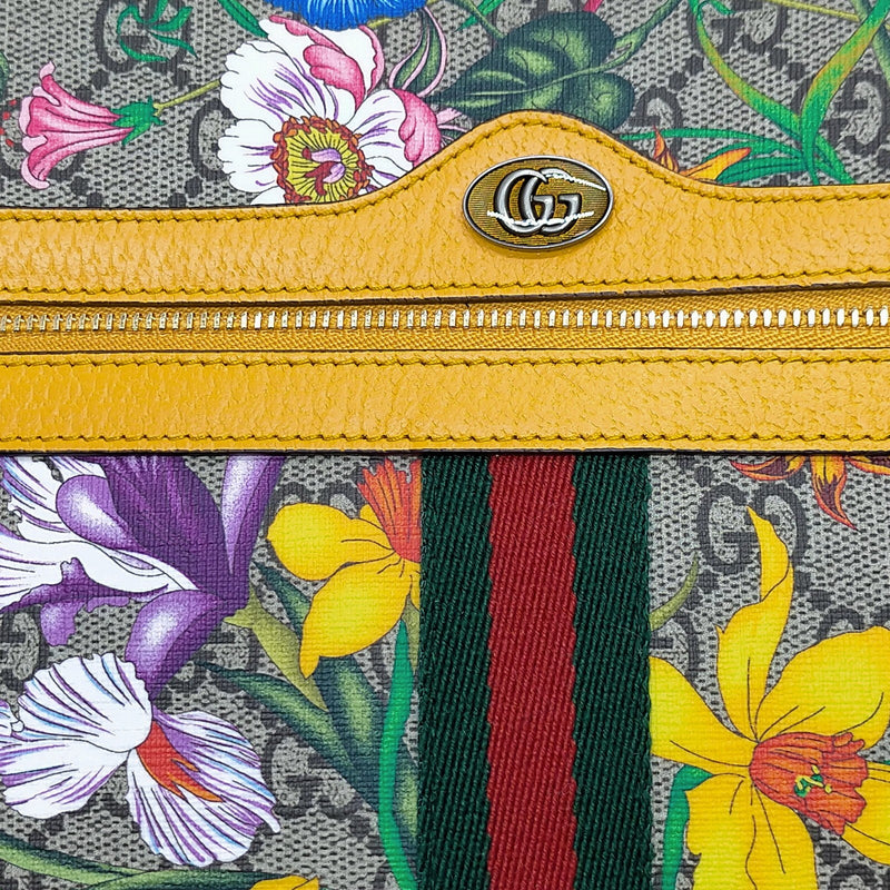 Gucci Clutch Bag Bamboo Brown Pvc