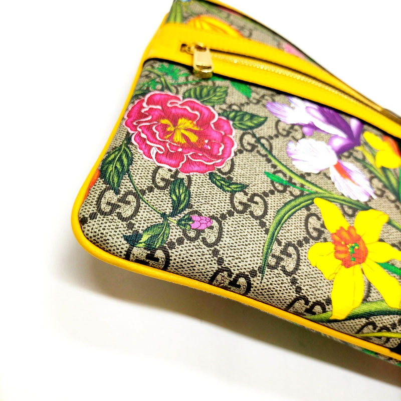 Gucci Clutch Bag Bamboo Brown Pvc