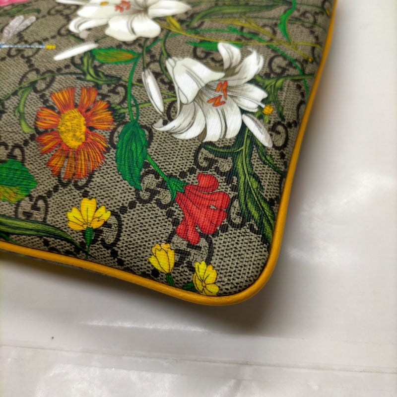 Gucci Clutch Bag Bamboo Brown Pvc
