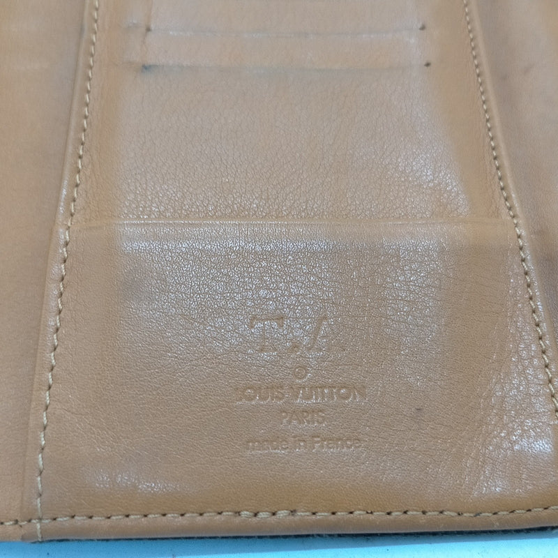 Louis Vuitton Lv Long Wallet Black Denim