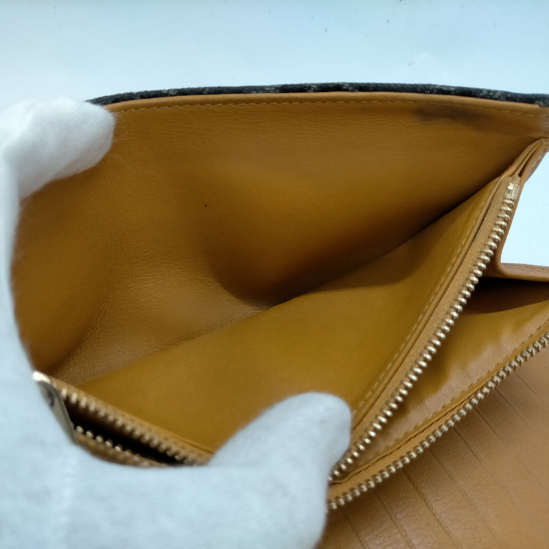 Louis Vuitton Lv Long Wallet Black Denim